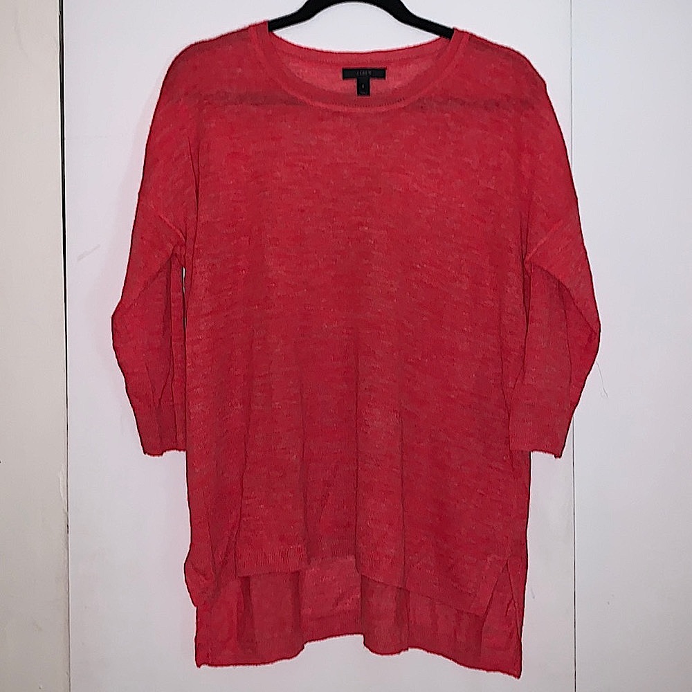 J. Crew pullover sweater in coral